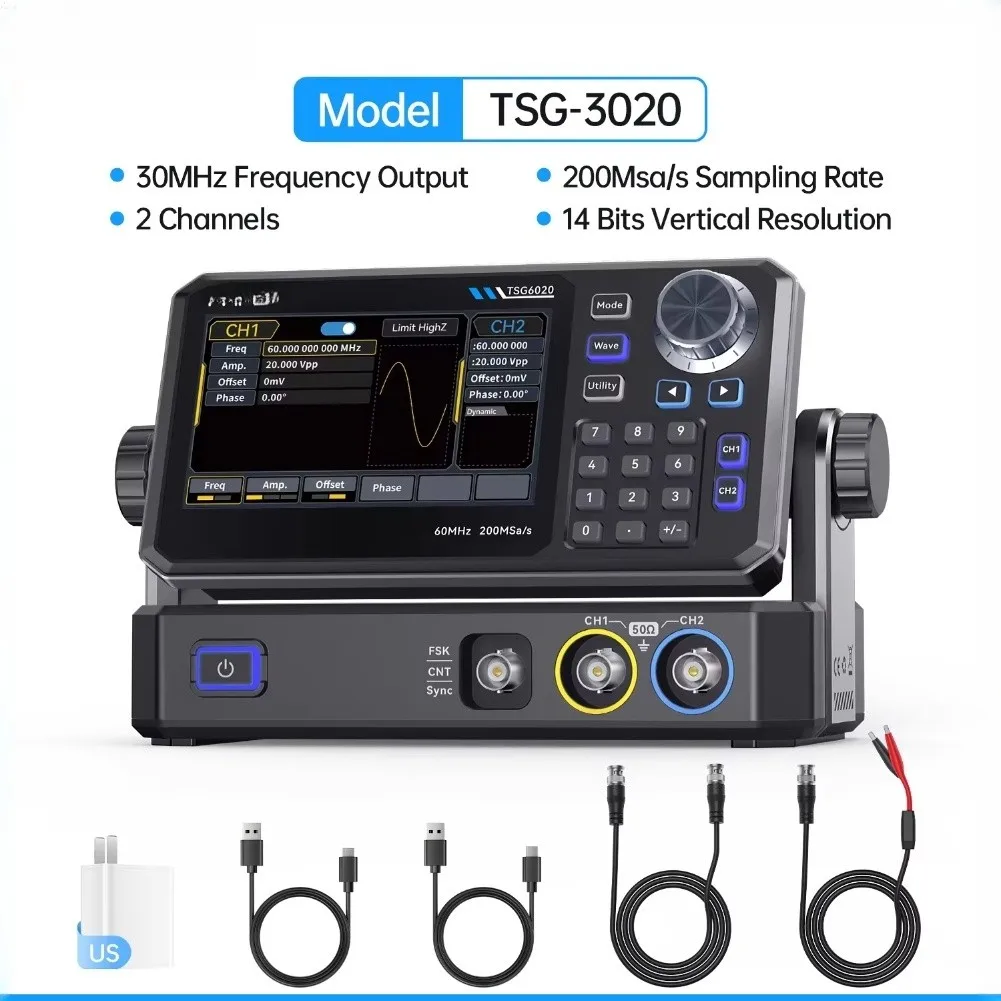 TSG3020 Zweikanal-Funktionsgen – Function Arbitrary Waveform Generator Bewertung und Preis